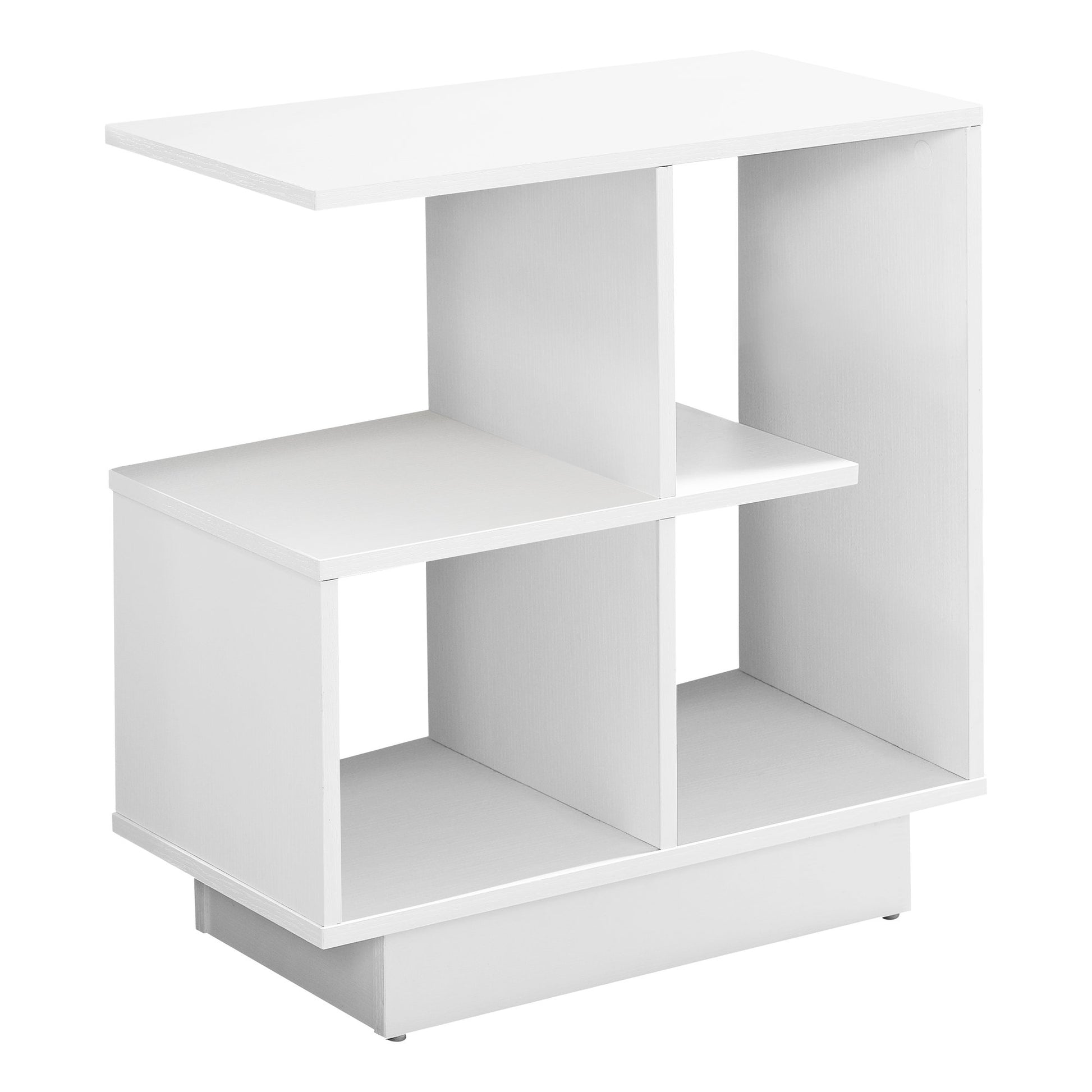 White Particle Board Laminate Accent Table By Homeroots | Accent Tables | Modishstore
