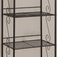Brown Metal Shelf Bookcase By Homeroots | Bookcases | Modishstore - 3