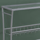 42" Clear And Silver Glass Console Table With Storage By Homeroots | Console Tables | Modishstore - 2