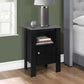 Black And Grey Night Stand With Storage By Homeroots | Nightstands | Modishstore - 2