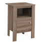 Dark Taupe Particle Board Storage Accent Table By Homeroots | Accent Tables | Modishstore