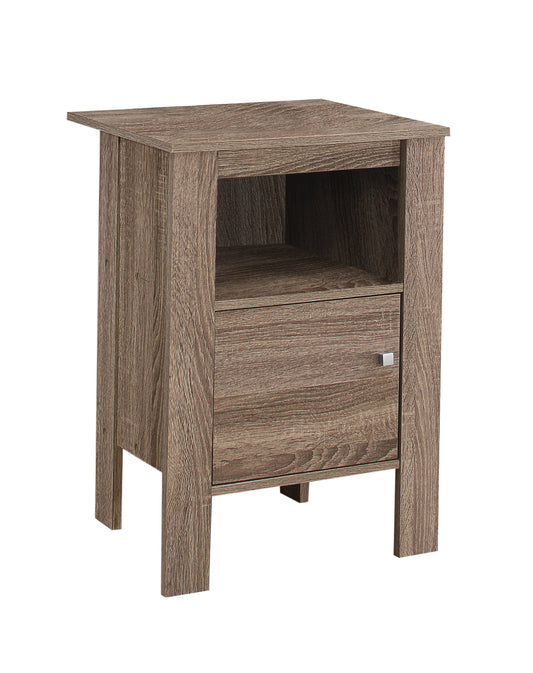 Dark Taupe Particle Board Storage Accent Table By Homeroots | Accent Tables | Modishstore