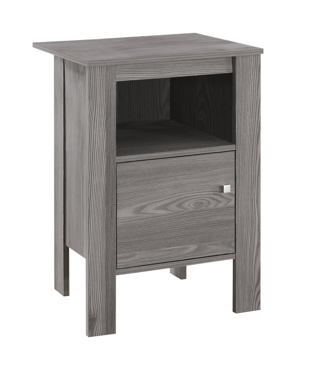 24" Gray End Table With Shelf By Homeroots | End Tables | Modishstore - 2