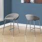 Grey Foam Metal Polyester Barstool 2Pcs By Homeroots | Bar Stools | Modishstore