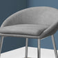 Grey Foam Metal Polyester Barstool 2Pcs By Homeroots | Bar Stools | Modishstore - 3