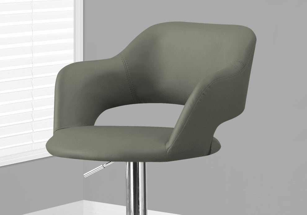 Black Foam Metal Leather Look Barstool By Homeroots - 332763 | Bar Stools | Modishstore - 15