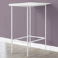 24" White Free Form Manufactured Wood Bar Table By Homeroots