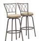 Espresso Metal Foam Microsuede Barstool 2Pcs By Homeroots | Bar Stools | Modishstore