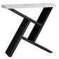 36" Gray And Black Abstract Console Table With Storage By Homeroots | Console Tables | Modishstore - 2