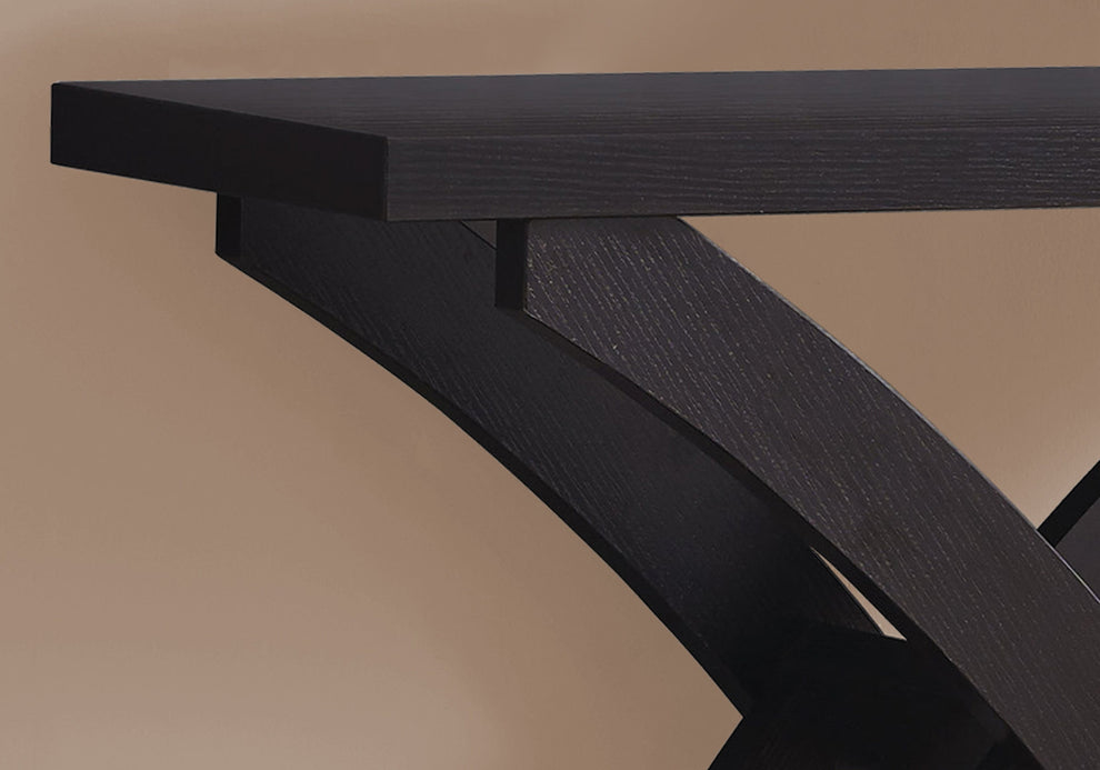 Cappuccino Finish Hollow Core Accent Table By Homeroots - 332792 | Console Tables | Modishstore - 2