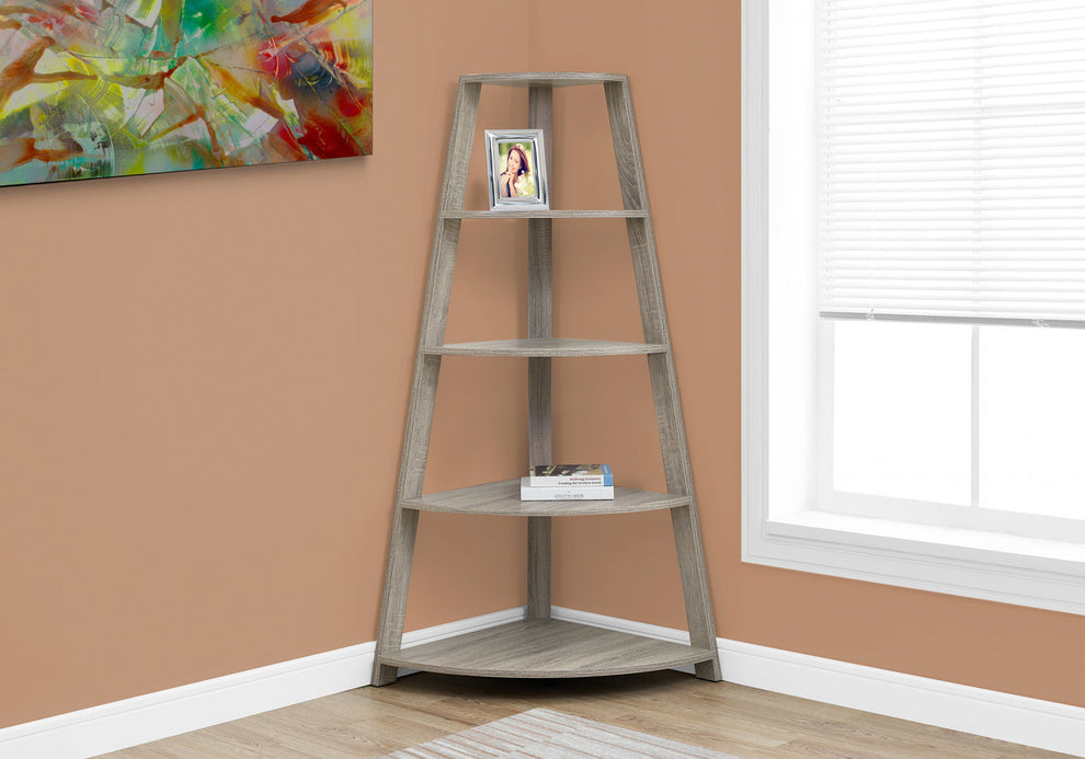 Noir Black Bookcase Corner Accent Shelf By Homeroots | Bookcases | Modishstore - 6