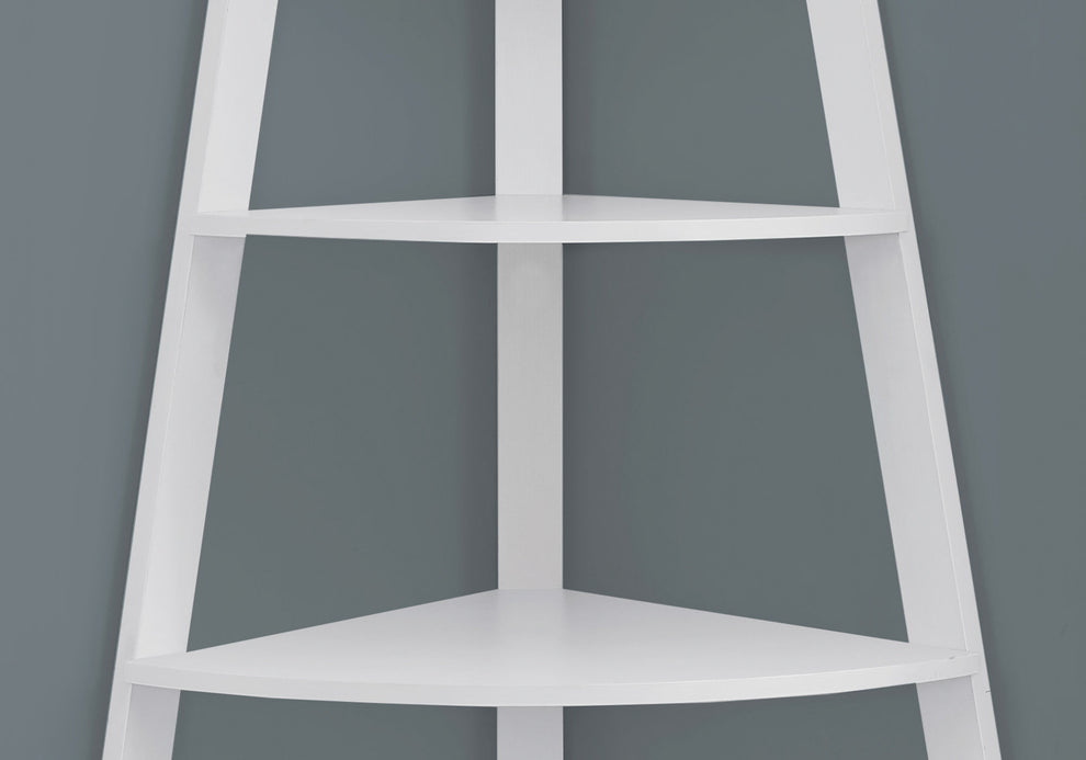 Noir Black Bookcase Corner Accent Shelf By Homeroots | Bookcases | Modishstore - 14