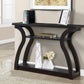 47" Espresso Floor Shelf Console Table With Storage By Homeroots | Console Tables | Modishstore