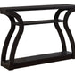 47" Espresso Floor Shelf Console Table With Storage By Homeroots