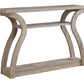 47" Taupe Floor Shelf Console Table With Storage By Homeroots