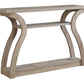 47" Taupe Floor Shelf Console Table With Storage By Homeroots | Console Tables | Modishstore