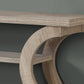 47" Taupe Floor Shelf Console Table With Storage By Homeroots | Console Tables | Modishstore - 2
