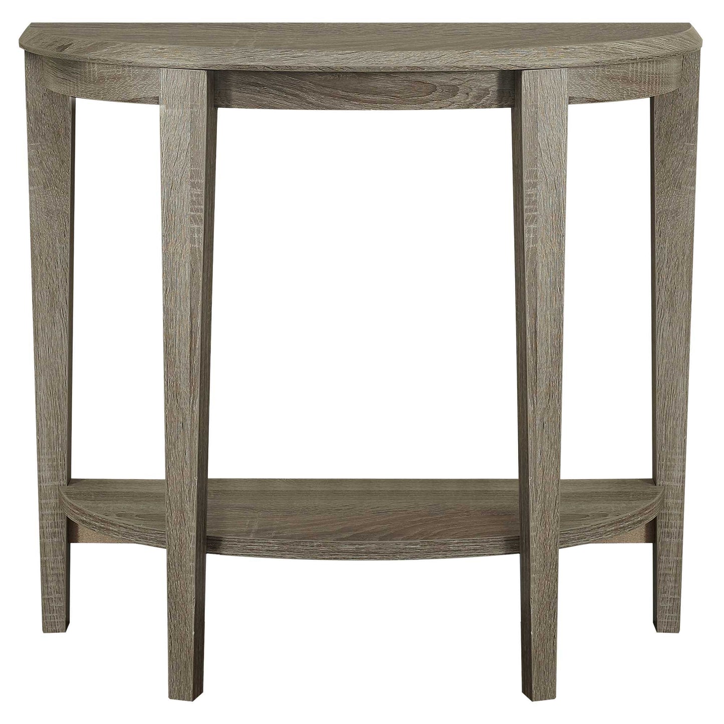 33" Deep Taupe End Table With Shelf By Homeroots