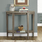 33" Deep Taupe End Table With Shelf By Homeroots