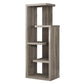 Dark Taupe Bookcase By Homeroots | Bookcases | Modishstore - 2