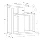 32" Taupe Free form Floor Shelf Console Table With Storage By Homeroots | Console Tables | Modishstore - 3