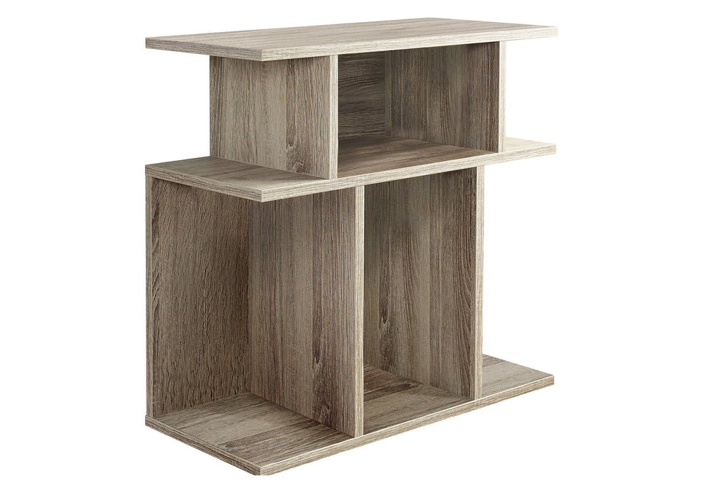 24" Deep Taupe End Table With 6 By Homeroots | End Tables | Modishstore - 2