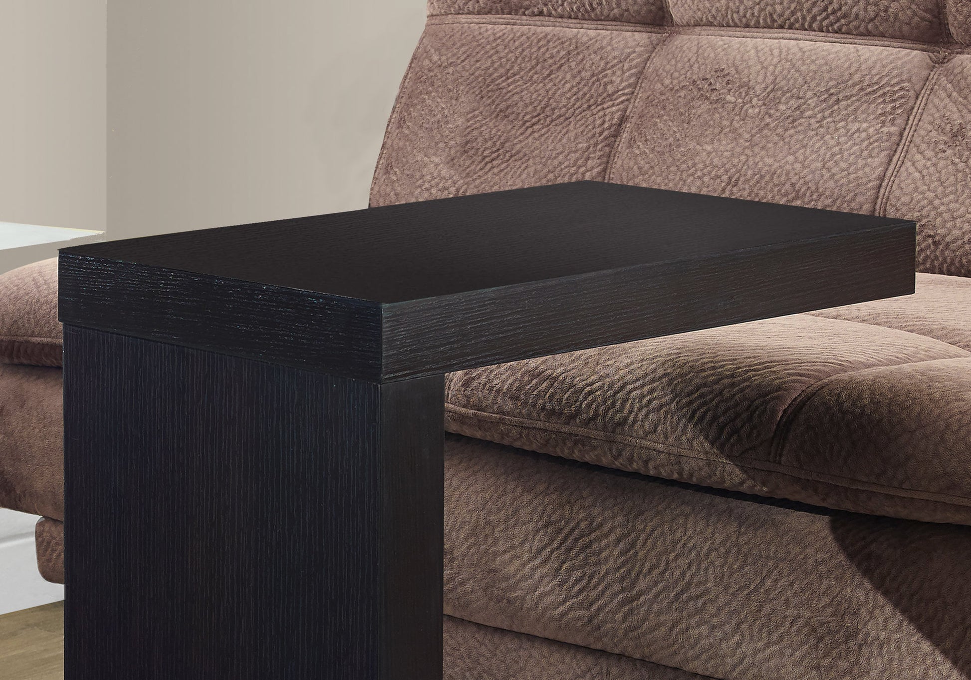 Cappuccino Hollow Core Particle Board Accent Table By Homeroots - 332844 | Accent Tables | Modishstore - 2