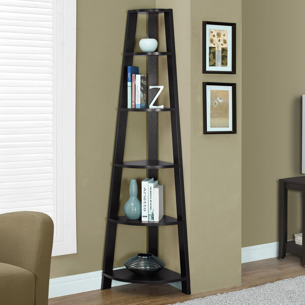 Cappuccino Bookshelf By Homeroots | Bookcases | Modishstore