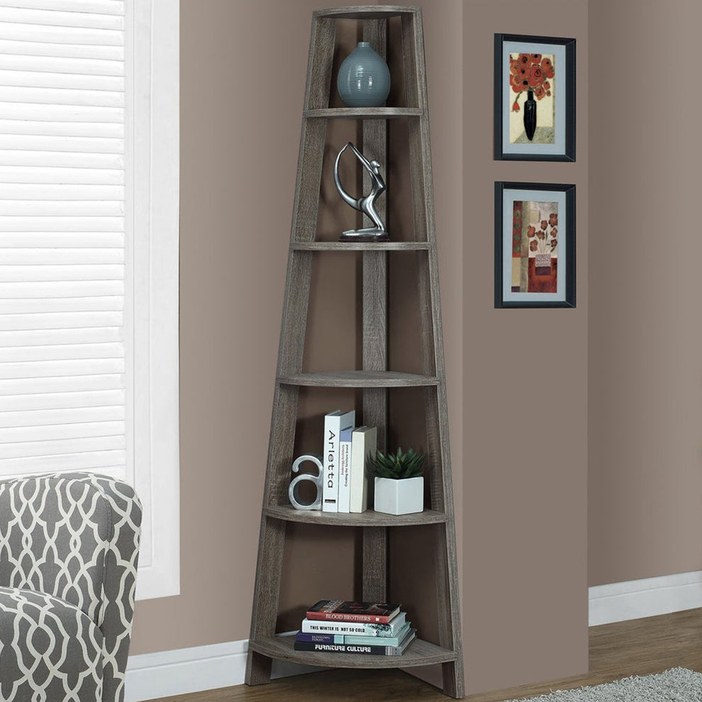 Cappuccino Bookshelf By Homeroots | Bookcases | Modishstore - 17