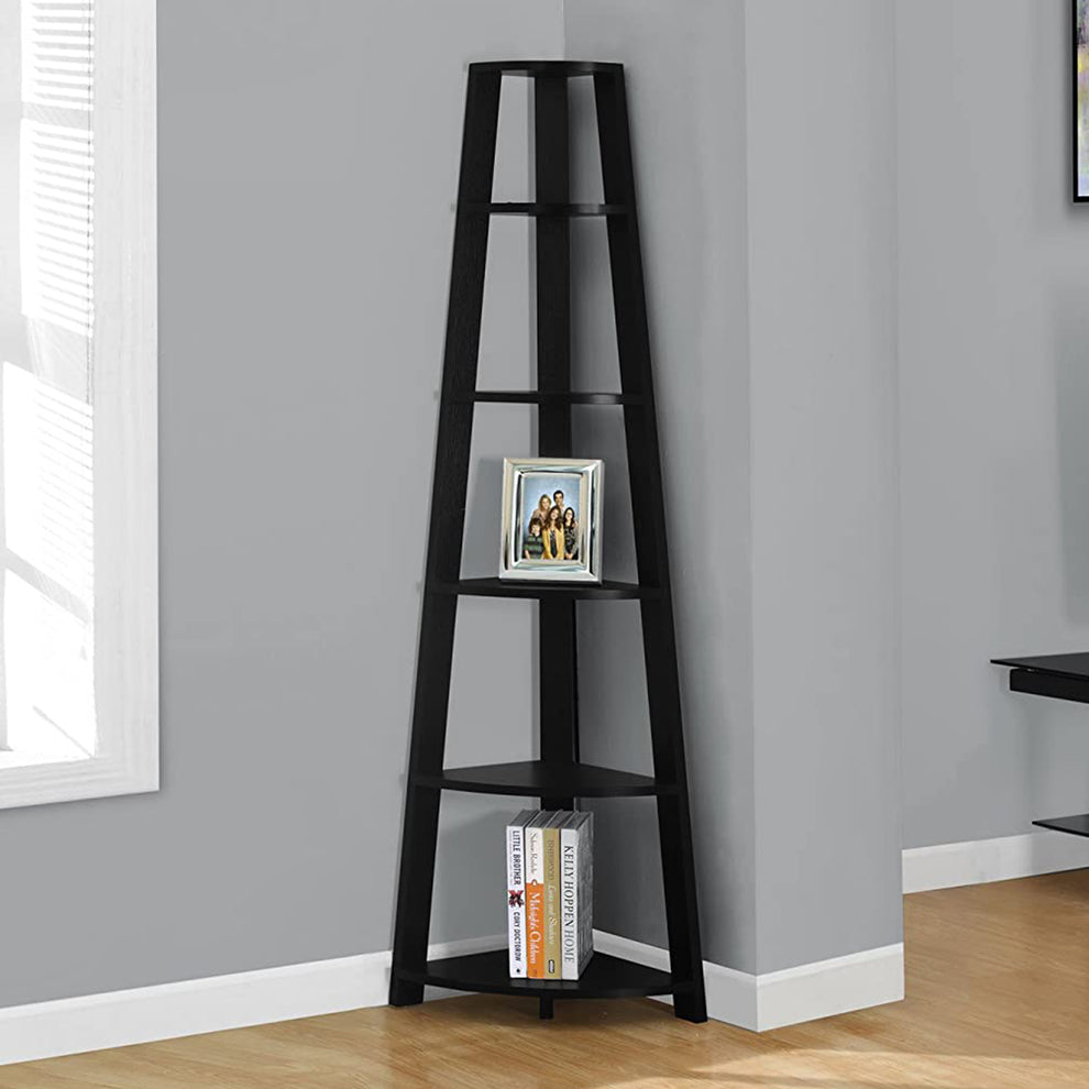 Cappuccino Bookshelf By Homeroots | Bookcases | Modishstore - 27