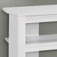 16" White Particleboard Open Shelving TV Stand By Homeroots