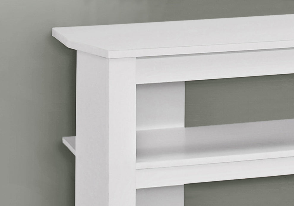 16" White Particleboard Open Shelving TV Stand By Homeroots | TV Stands | Modishstore - 2