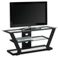 Black Tempered Glass Metal TV Stand By Homeroots | TV Stands | Modishstore