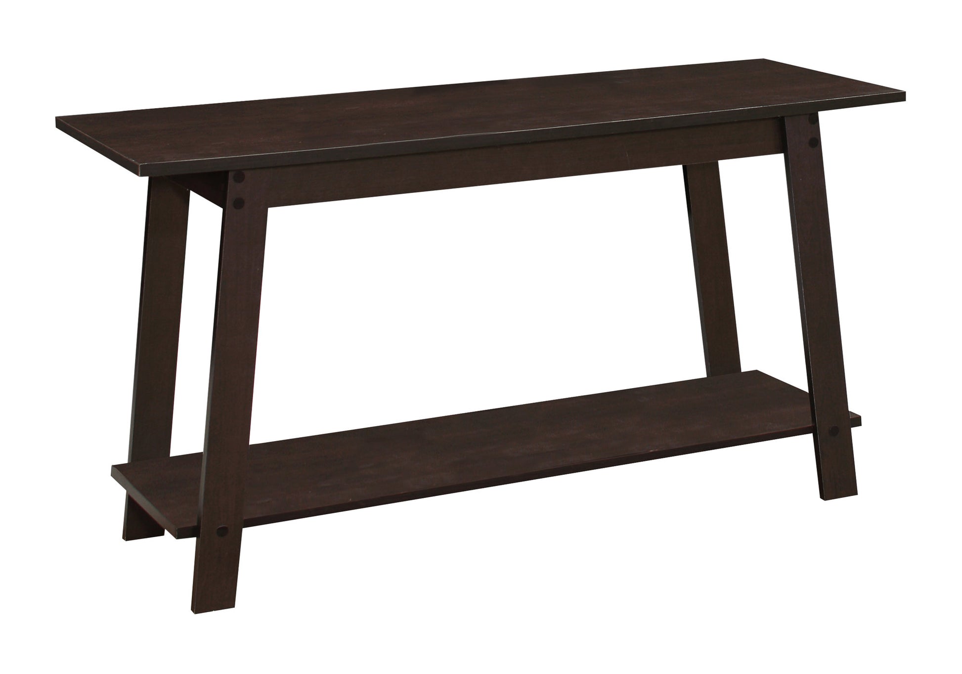 Cappuccino Particle Board Laminate TV Stand By Homeroots | TV Stands | Modishstore