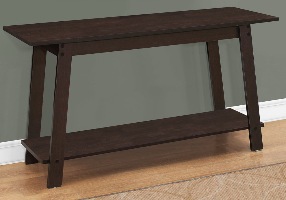 Cappuccino Particle Board Laminate TV Stand By Homeroots | TV Stands | Modishstore - 2
