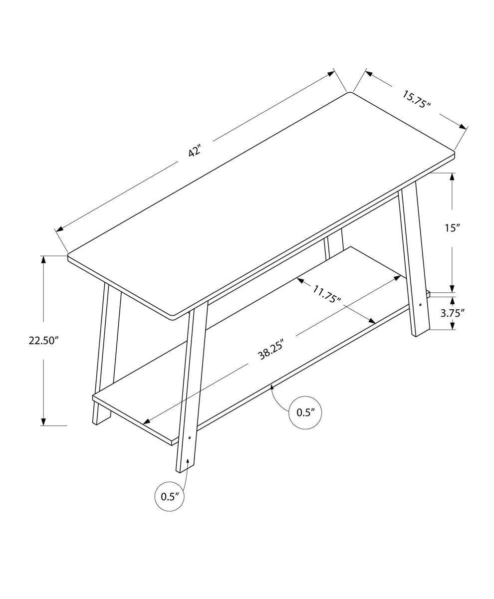 Cappuccino Particle Board Laminate TV Stand By Homeroots | TV Stands | Modishstore - 3