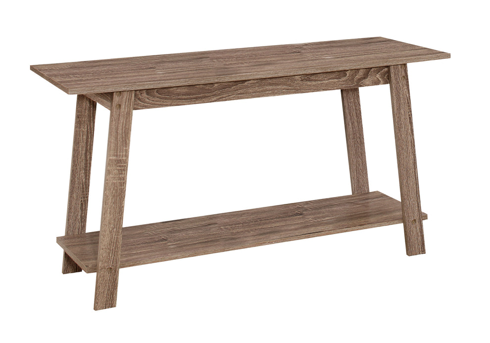 15.75" X 42" X 22.5" Dark Taupe Particle Board Laminate TV Stand By Homeroots | TV Stands | Modishstore - 2