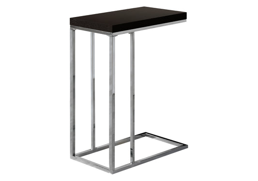 Cappuccino Particle Board Metal Accent Table By Homeroots - 332973 | Accent Tables | Modishstore