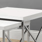 40.5" Particle Board and Chrome Metal Two Pieces Nesting Table Set By Homeroots | Accent Tables | Modishstore - 3