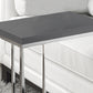 Grey Particle Board Metal Accent Table By Homeroots - 332986 | Accent Tables | Modishstore - 2