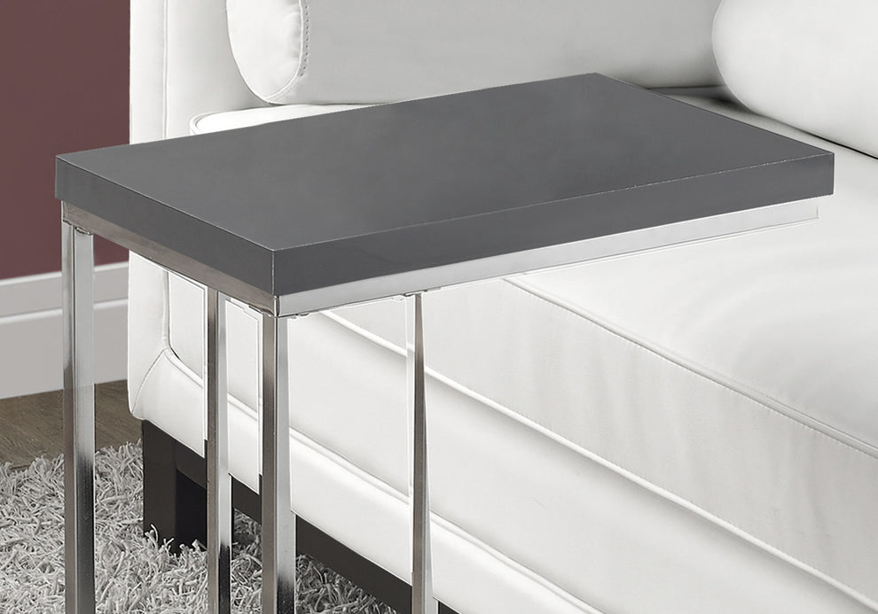 Grey Particle Board Metal Accent Table By Homeroots - 332986 | Accent Tables | Modishstore - 2