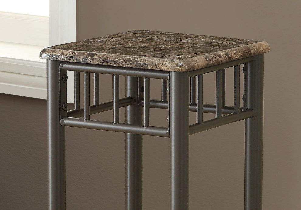 Cappuccino Mdf Metal Accent Table By Homeroots | Accent Tables | Modishstore - 2