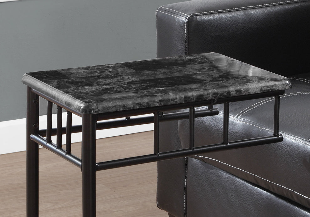 Grey Grey Mdf Metal Accent Table By Homeroots | Accent Tables | Modishstore - 2