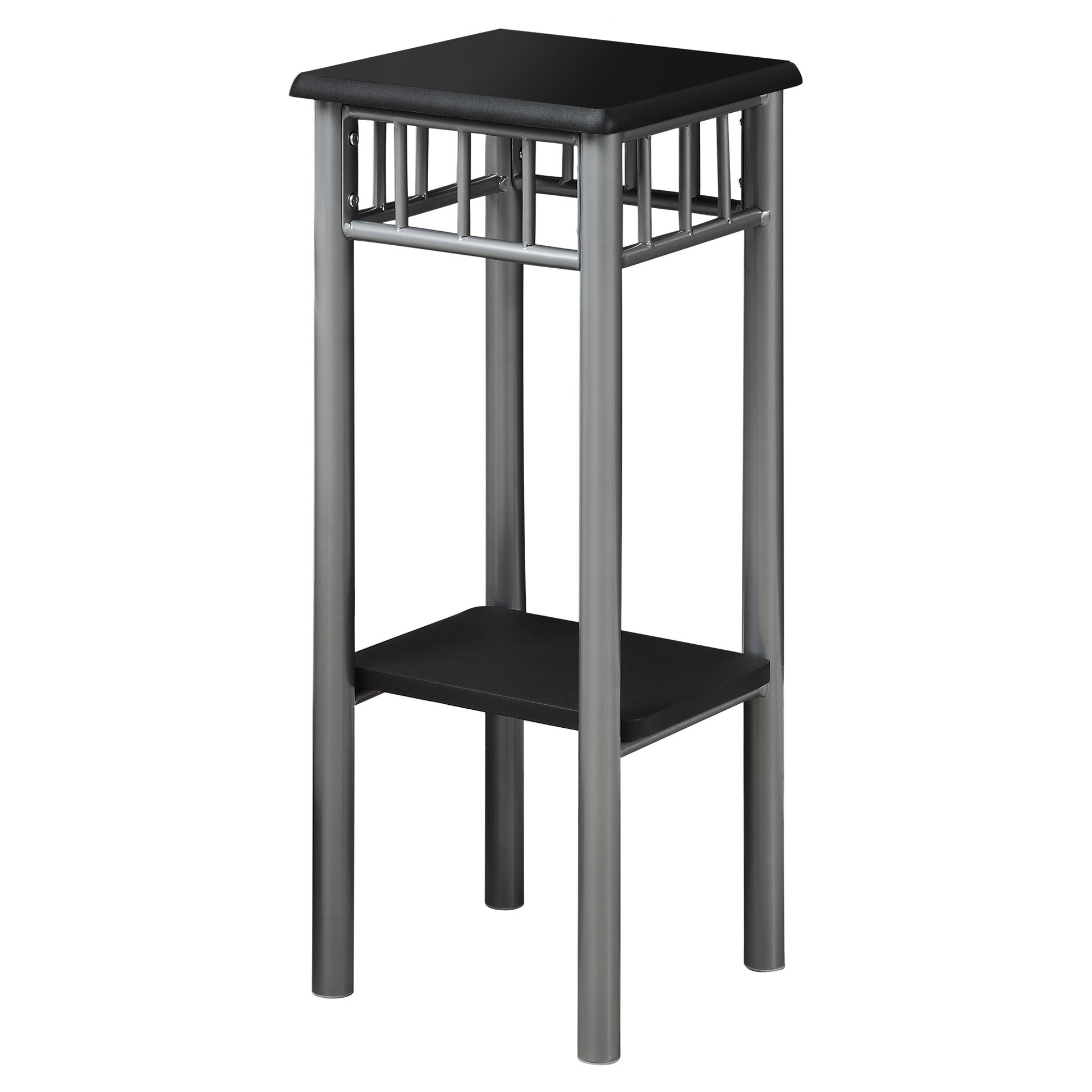 Black Silver Mdf Metal Accent Table By Homeroots | Accent Tables | Modishstore