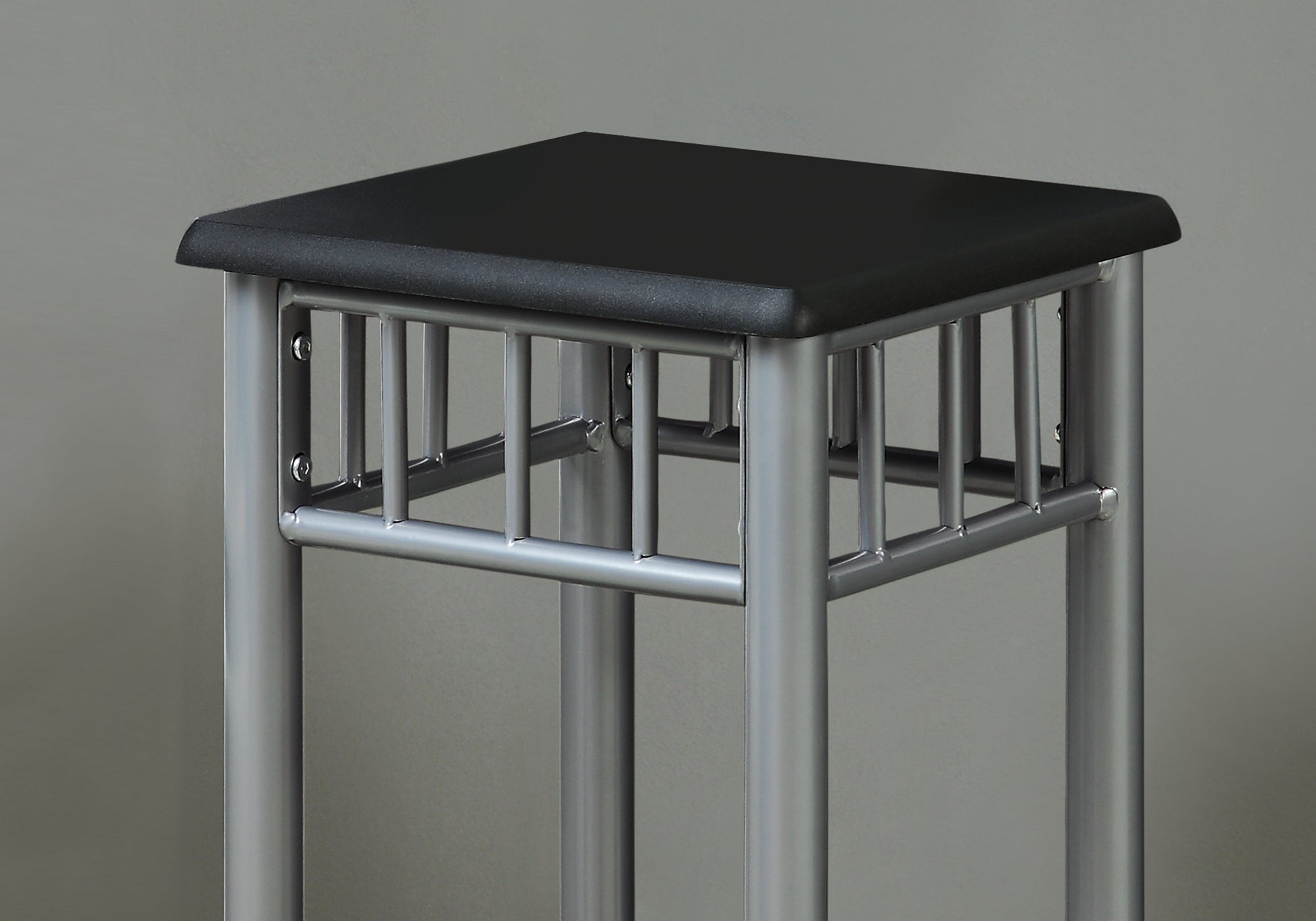 Black Silver Mdf Metal Accent Table By Homeroots | Accent Tables | Modishstore - 2
