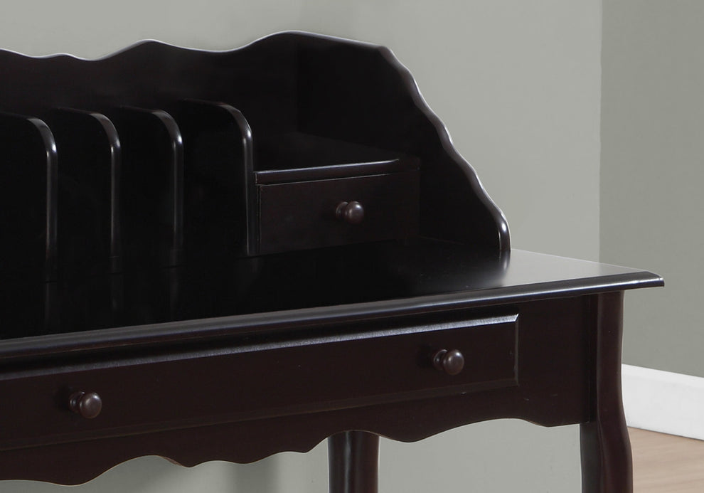 Dark Cherry Desk By Homeroots | Desks | Modishstore - 2