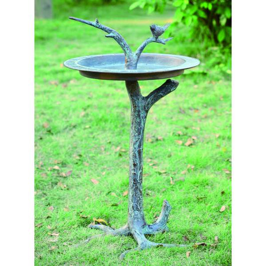 Bird & Twig Sundial/Birdbath By SPI Home | Outdoor Decor | Modishstore