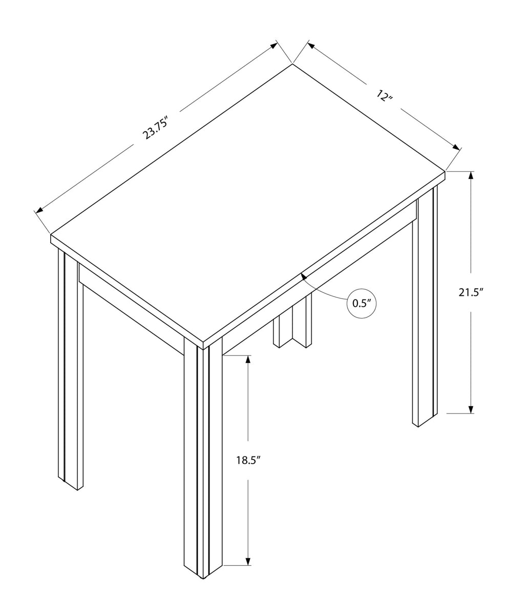 Black Particle Board Laminate Mdf Accent Table By Homeroots | Accent Tables | Modishstore - 3