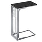 BlackSilver MDF and Metal Accent Table By Homeroots | Accent Tables | Modishstore