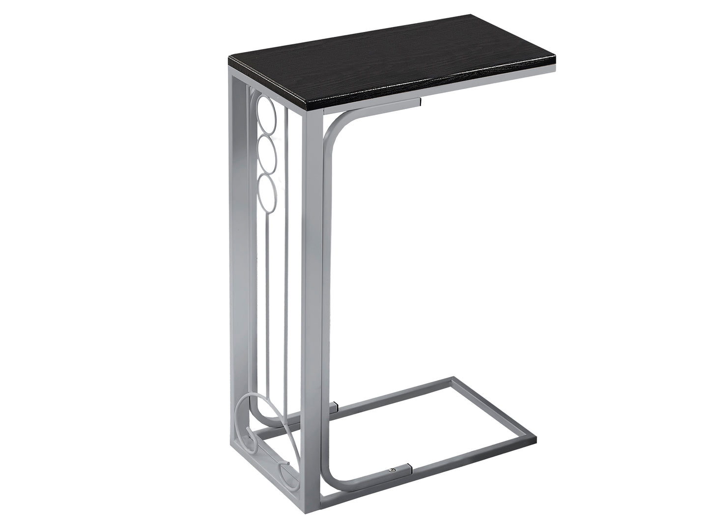 BlackSilver MDF and Metal Accent Table By Homeroots | Accent Tables | Modishstore